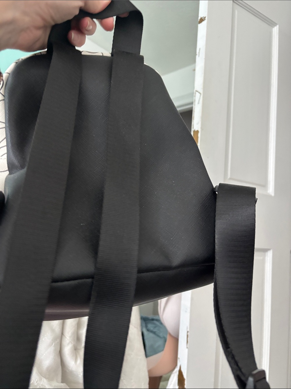 White & Black Mickey Ear Mini Backpack - Picture 2 of 2
